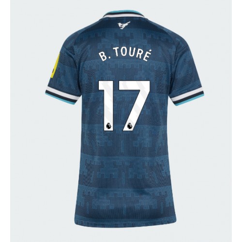 Newcastle United Bazoumana Toure #17 Vieraspaita Naiset 2026-27 Lyhythihainen